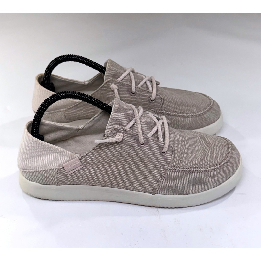 Chaco Chillos Sneakers Womens 9 Grey Canvas Slip-On Casual Lightweight Loafers